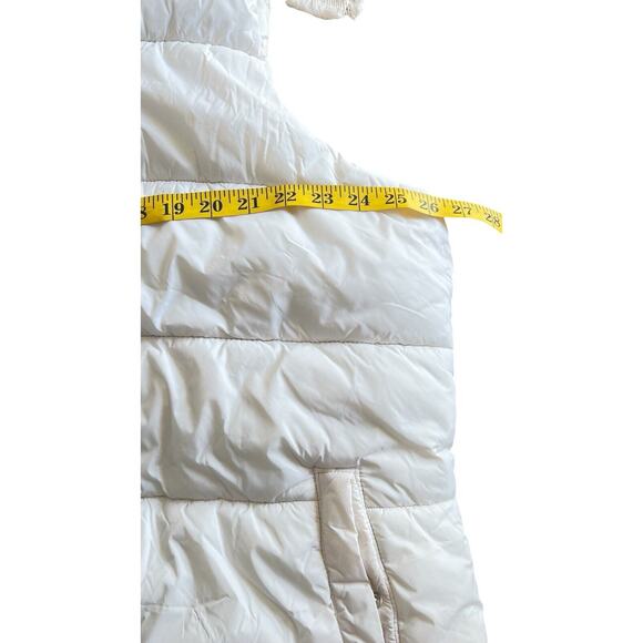 Old Navy Vest Womens XXL White Zip Puffer Snap Pockets School outdoors layer - Picture 5 of 10